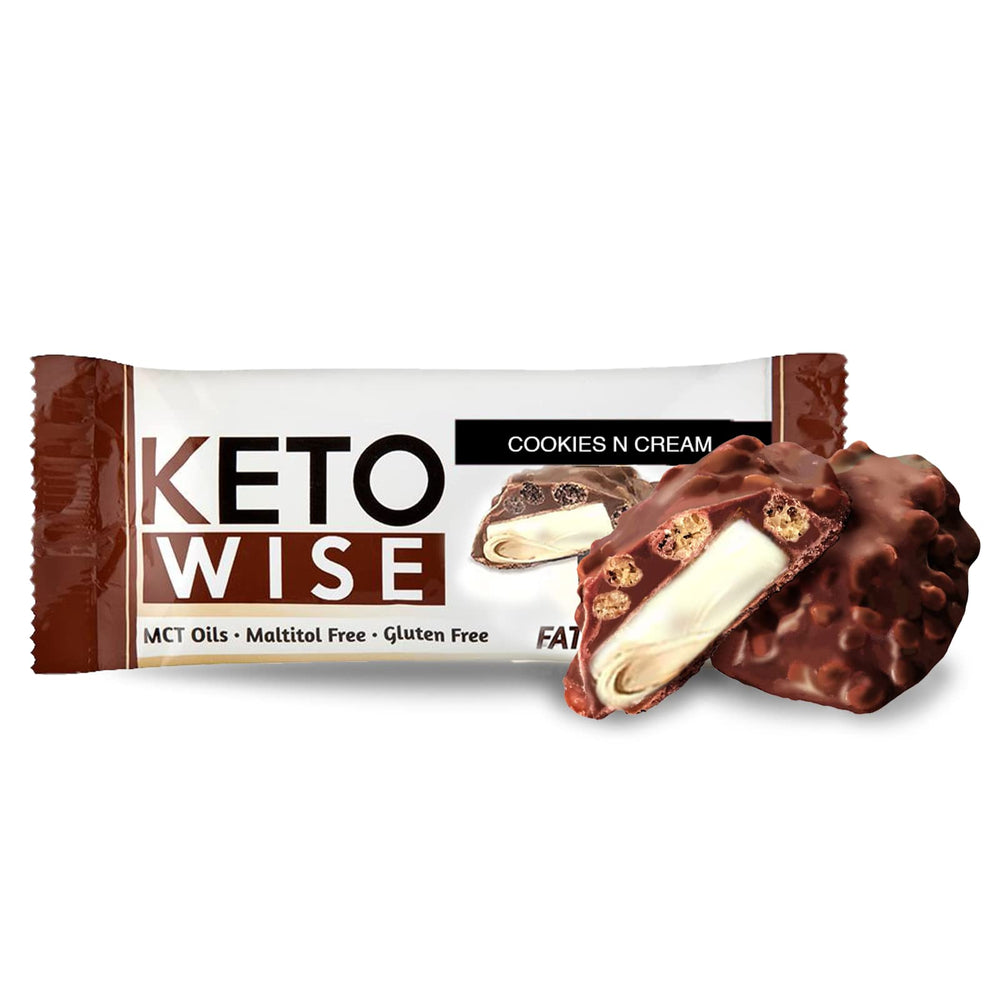 Individual 32g Keto Wise Fat Bombs Cookies N Cream wrapper