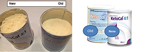 KetoCal 4:1 Vanilla flavor powder can 300g label back