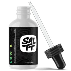 Keto Chow SALTT Low-K bottle close-up, highlighting electrolyte blend for fasting support