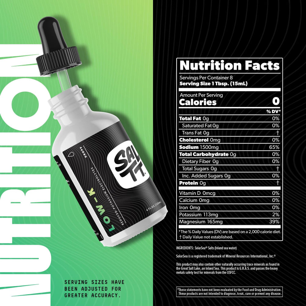 Keto Chow SALTT Low-K drops measured with dropper for accurate support