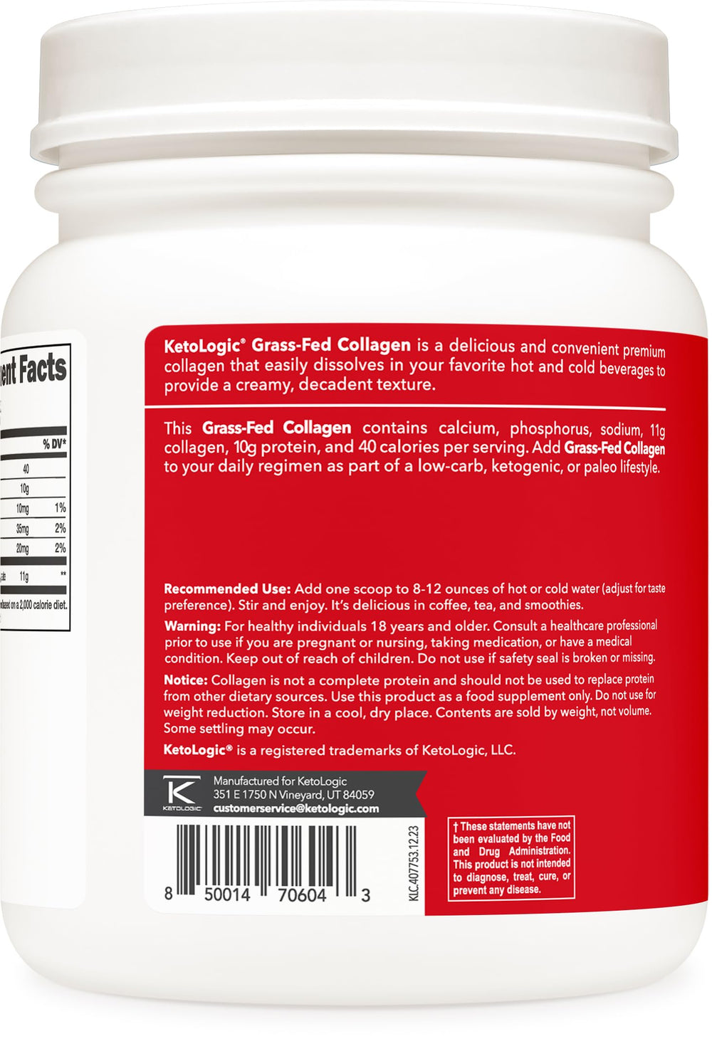 Collagen powder added to smoothie