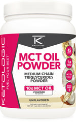 Ketologic MCT Oil Powder Unflavored 1 lb bottle