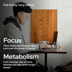 Close-up of Ketone-IQ exogenous ketone bottle
