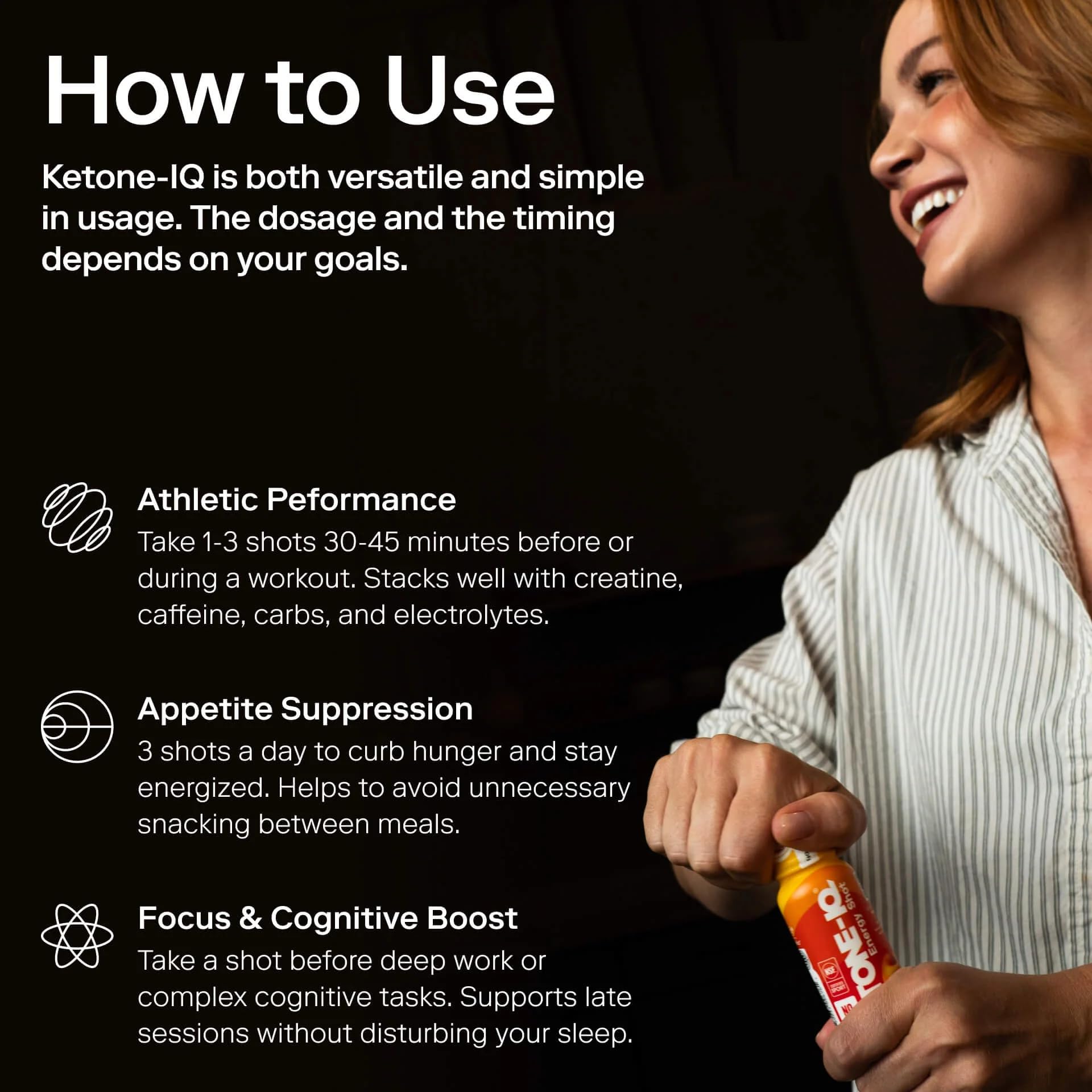 Ketone-IQ sin cafeína energía diaria: pensado para estudio y trabajo