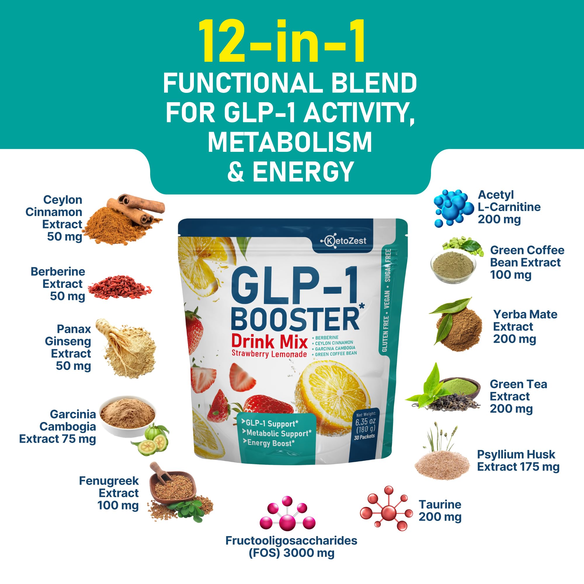 Packaging with flavor and vegan/gluten-free icons