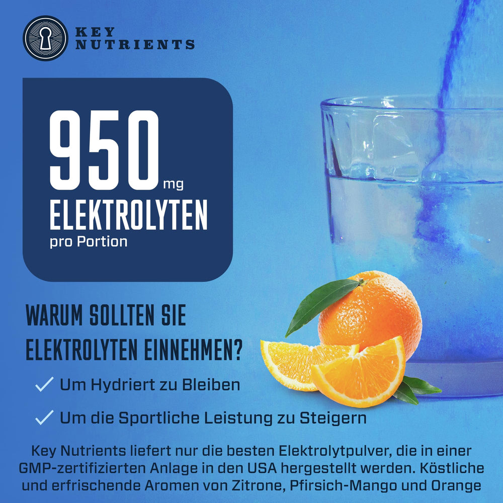 Key Nutrients easy-to-mix electrolyte sticks ready to dissolve in any drink.