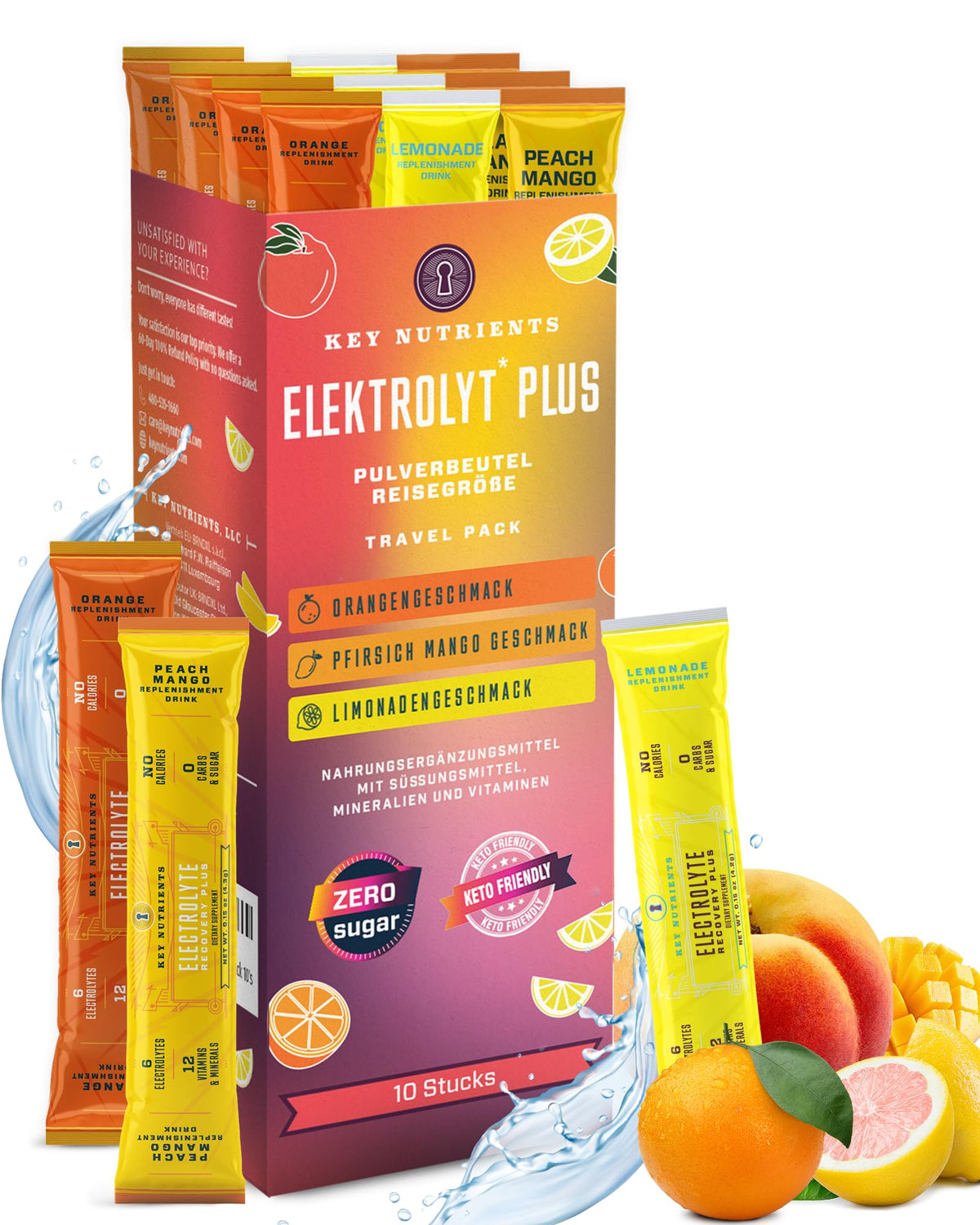Key Nutrients flavor variety pack for refreshing, sugar-free hydration any time.