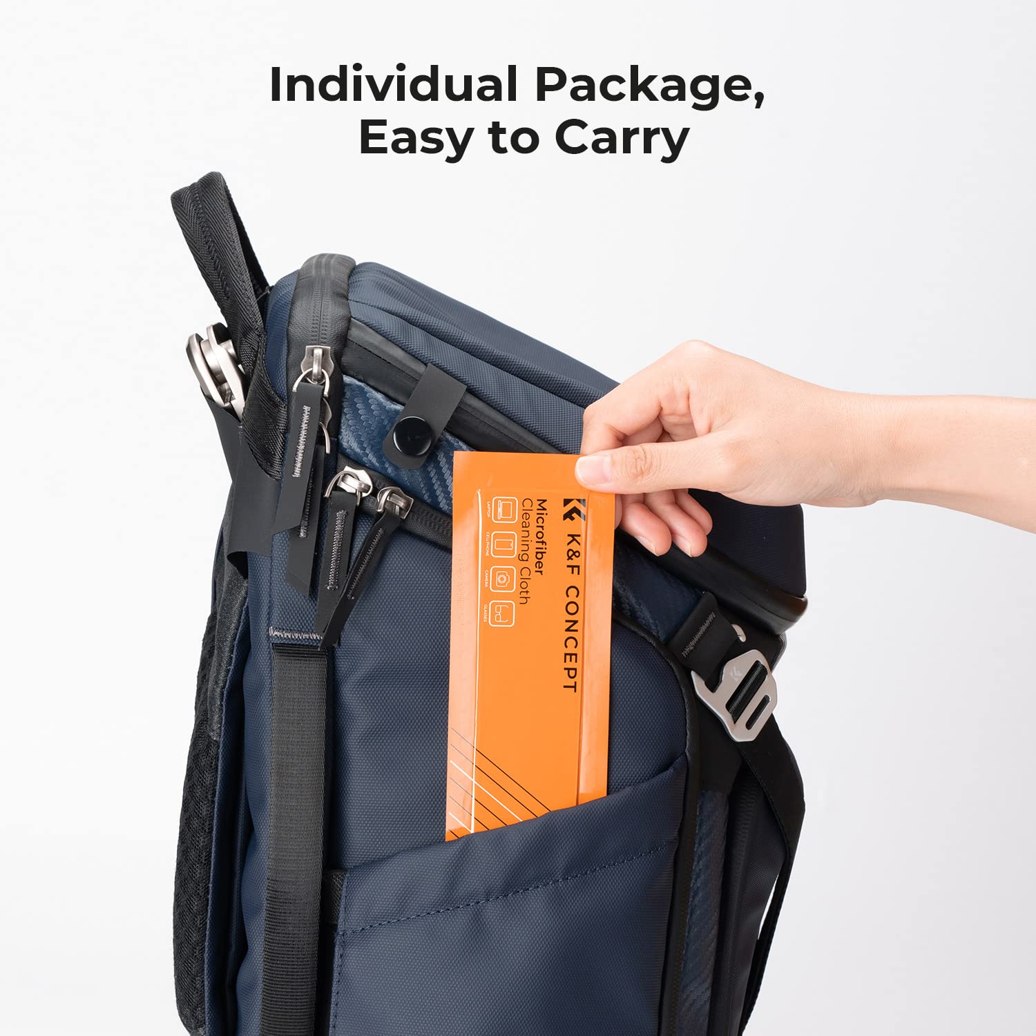 Reusable microfiber cleaning cloth for lenses and screens