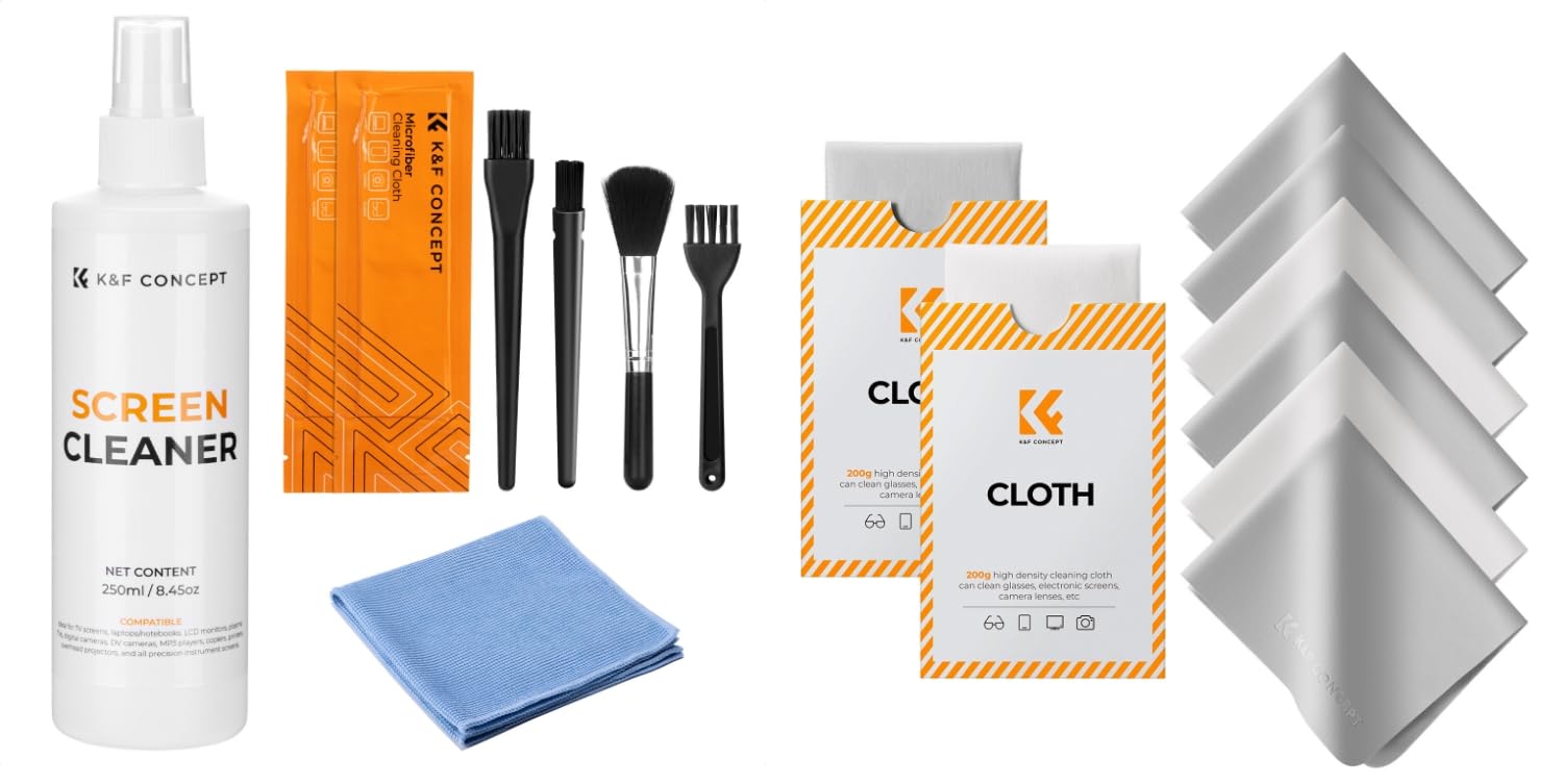 K&F Concept microfiber lens cleaning cloth close-up