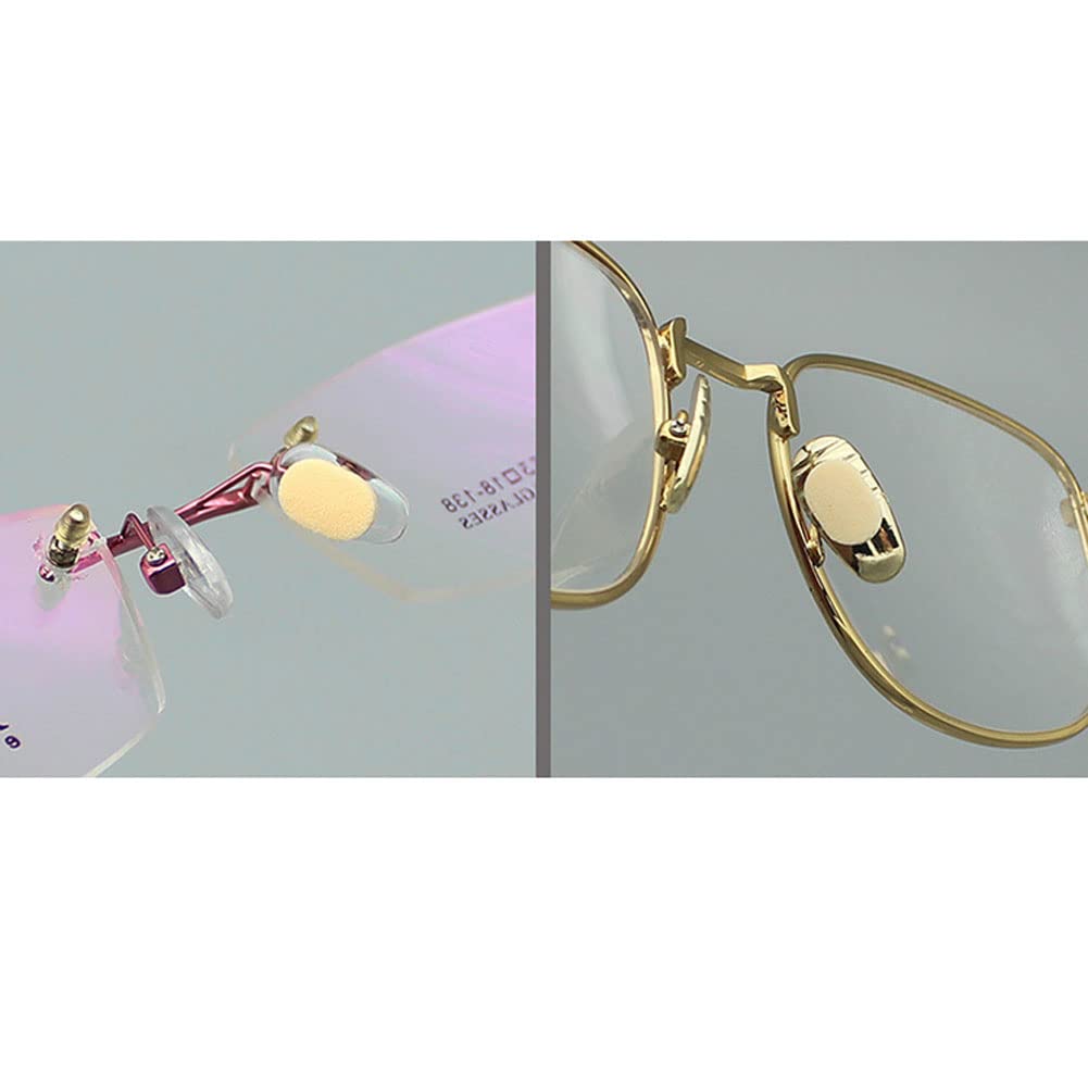 Assorted replacement nose pads for glasses in khaki color