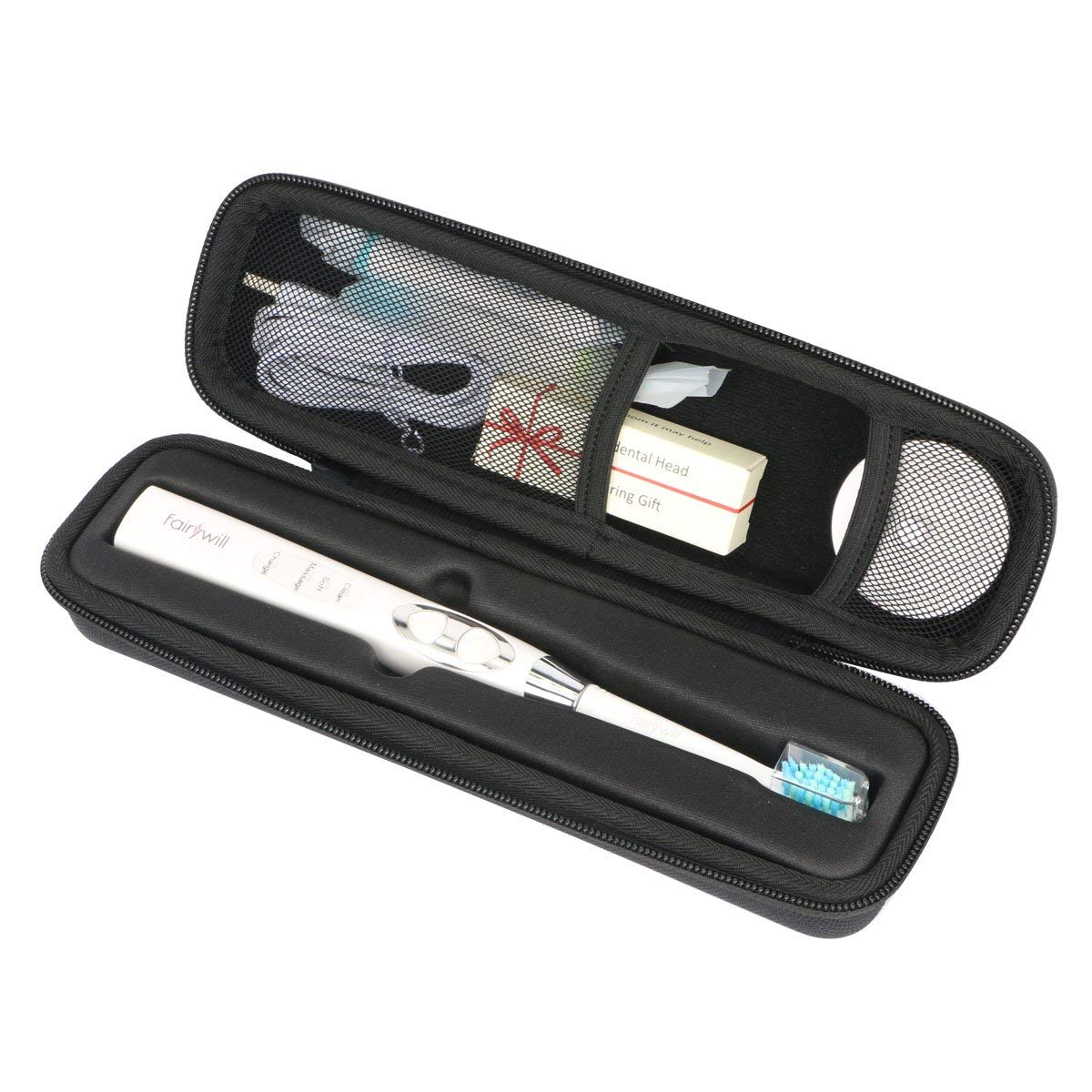 Travel case closed with zipper and compact size