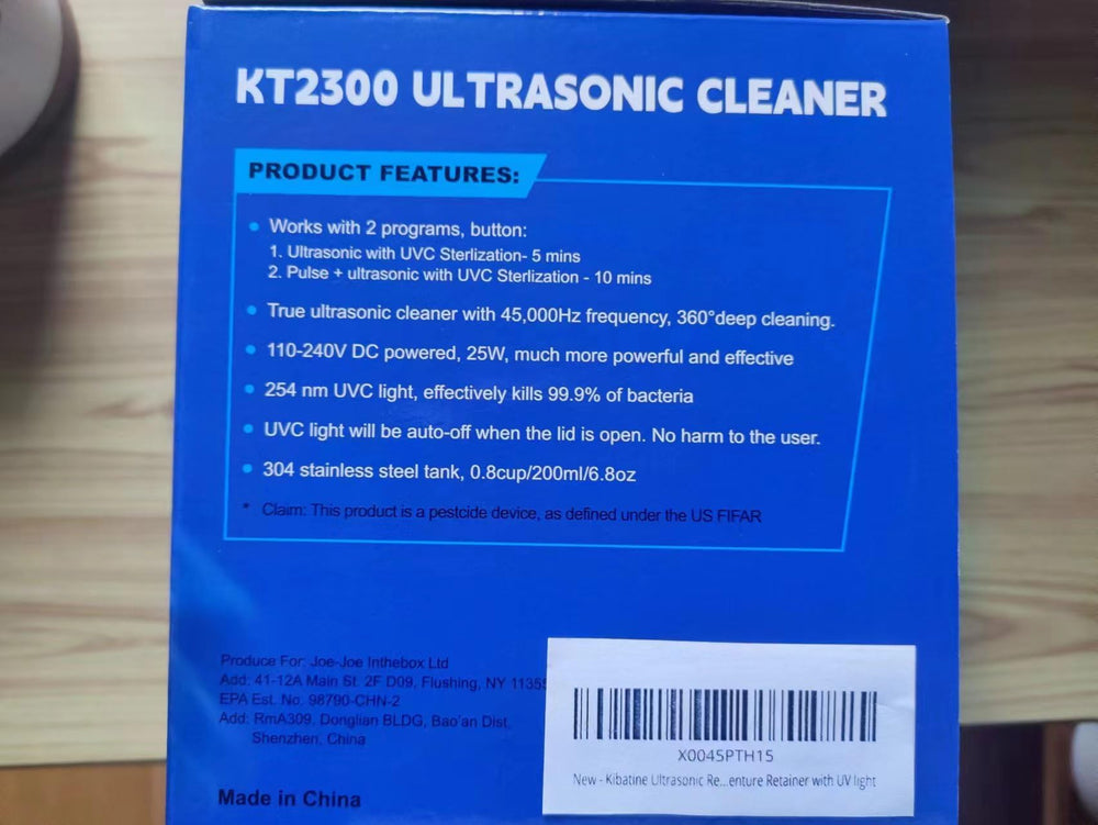 Compact cleaning device on bathroom countertop