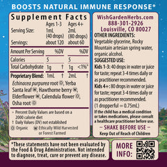 Kick-It Immune for Kids product label