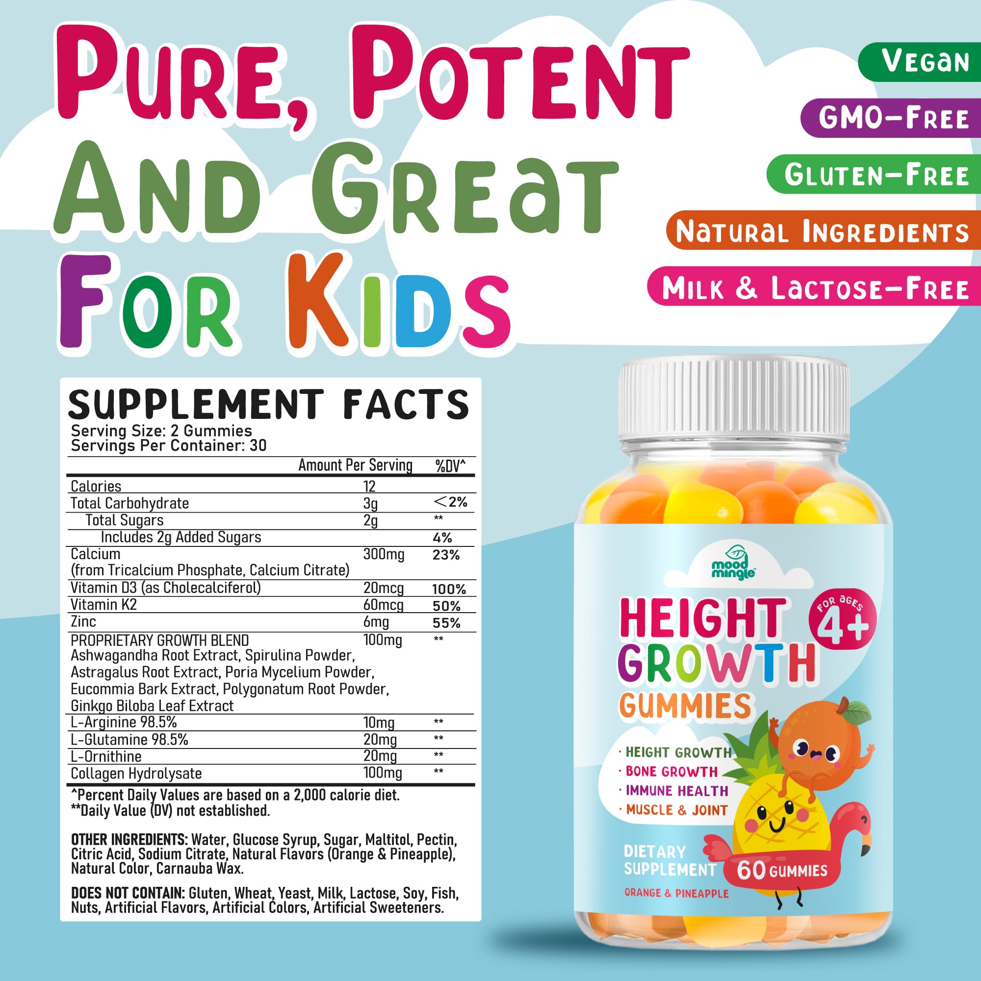 Close-up of kid-friendly chewable gummies