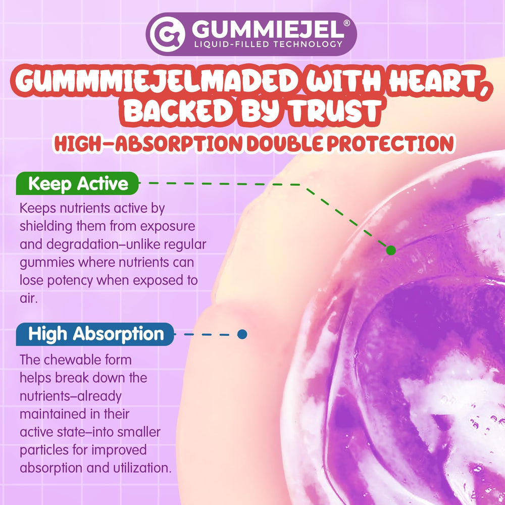 Kid-friendly serving concept with gummies