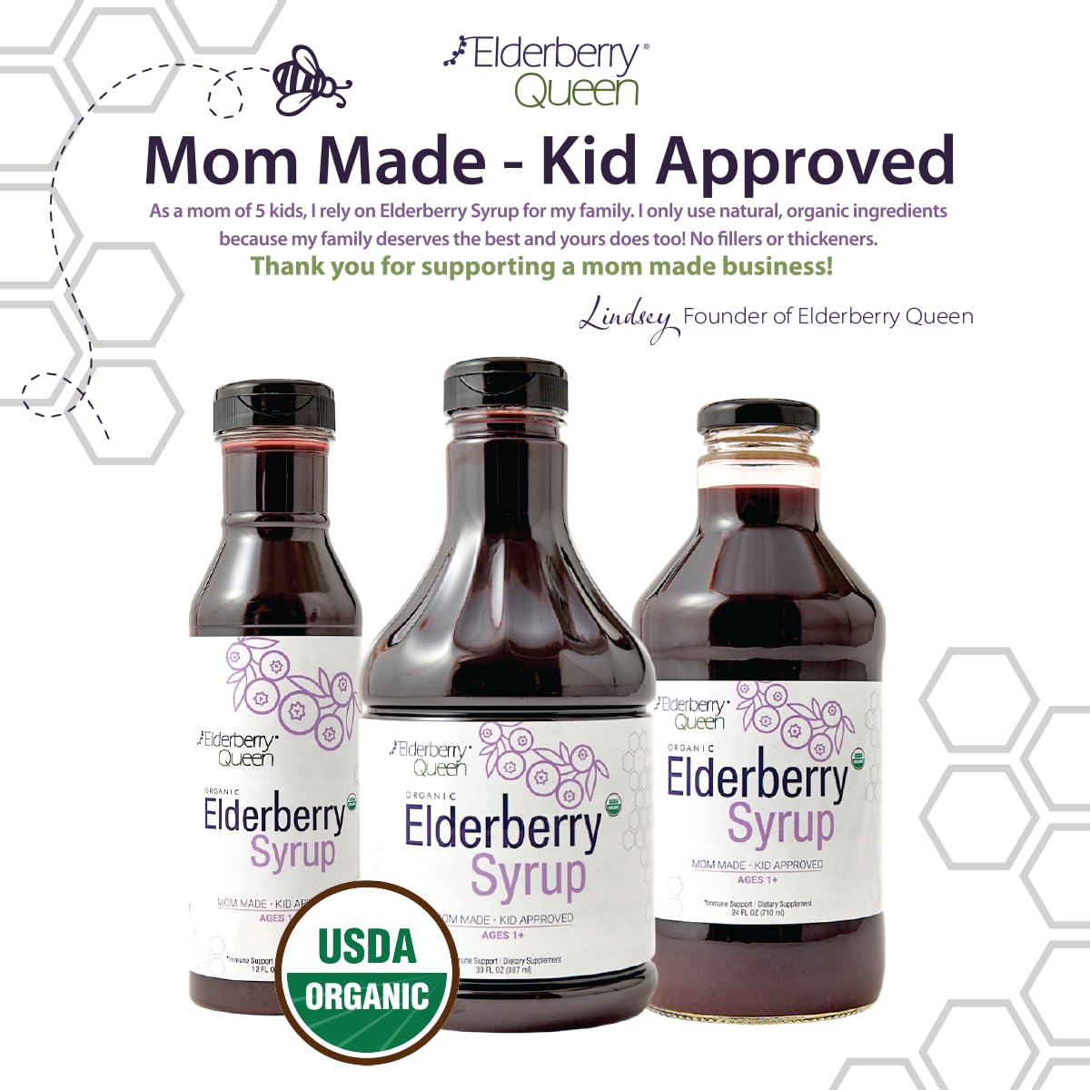 Kids-friendly syrup texture with juice-like consistency