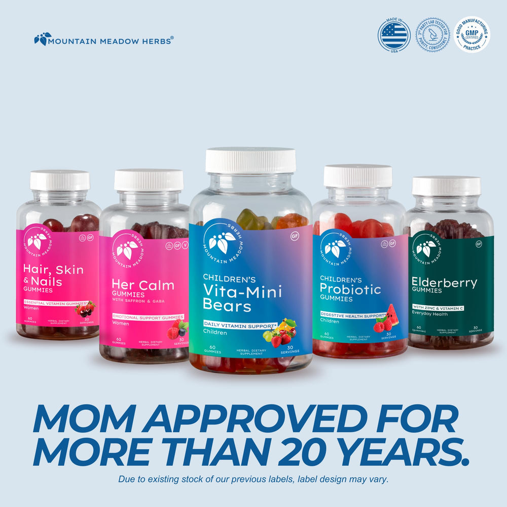 Graphic highlighting immune support and nutrition for kids