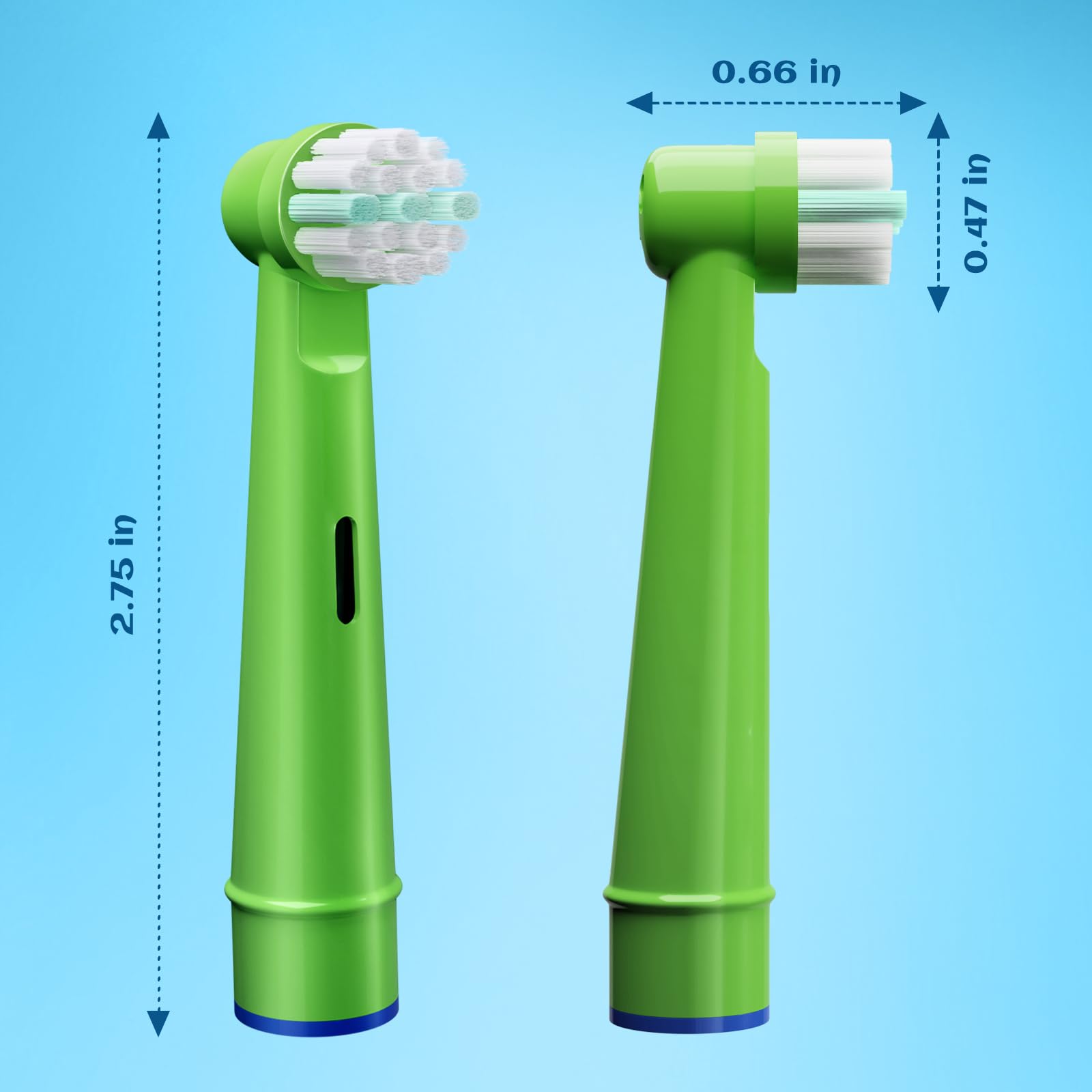 Universal compatibility of kid toothbrush heads