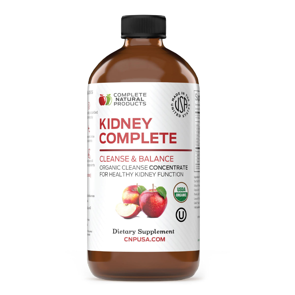 Kidney Complete 16oz liquid dietary supplement bottle