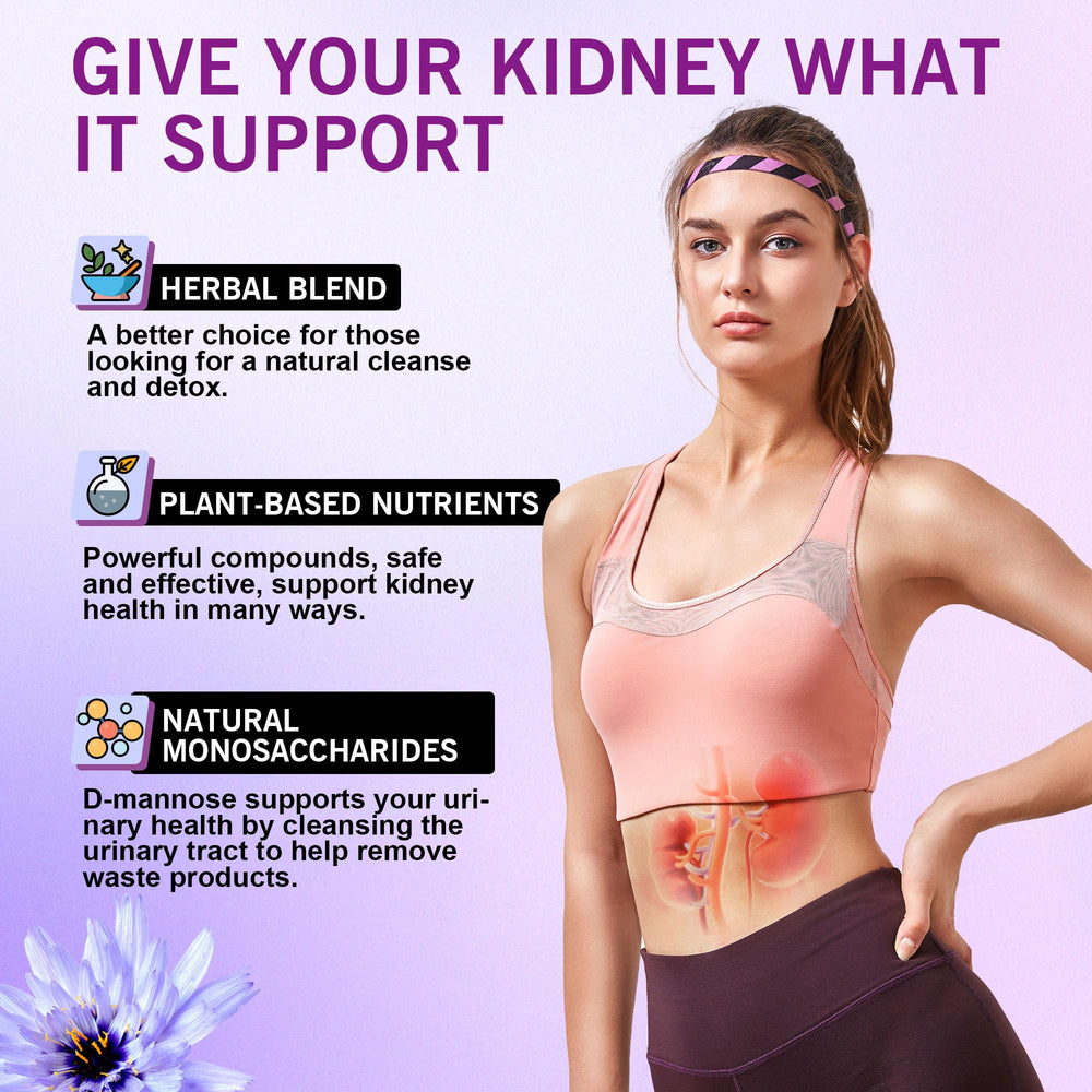 Front view of kidney detox gummies bottle