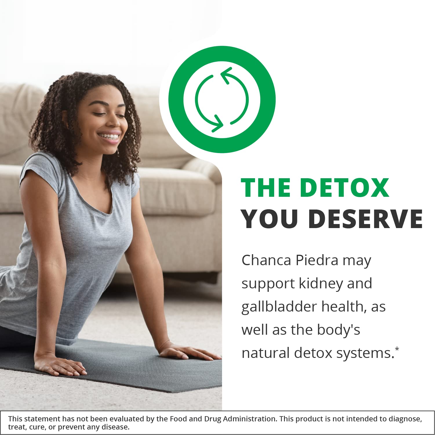 Diagram showing kidney health benefits from Chanca Piedra