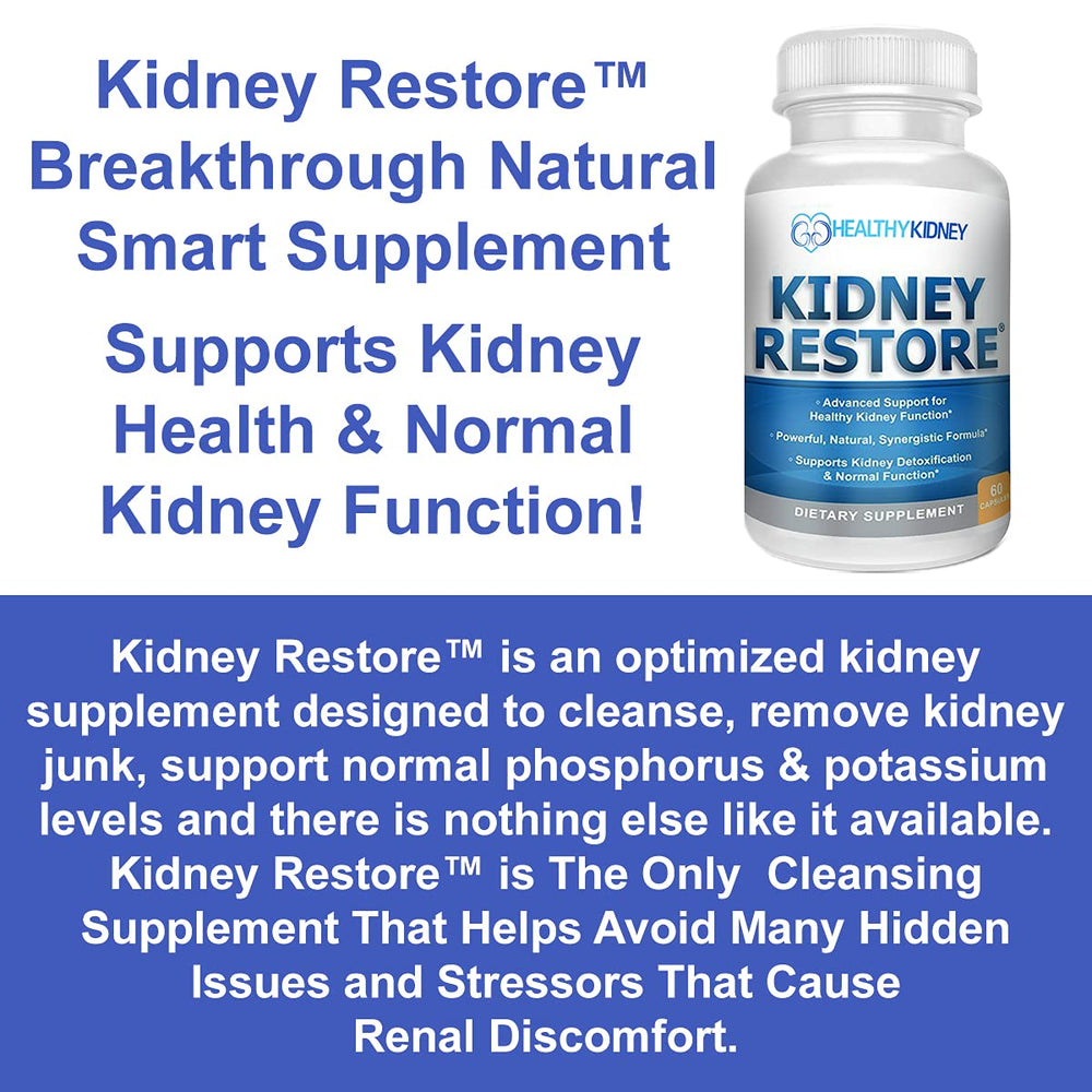 Kidney Restore focus on normal kidney function and healthy urinary flow.