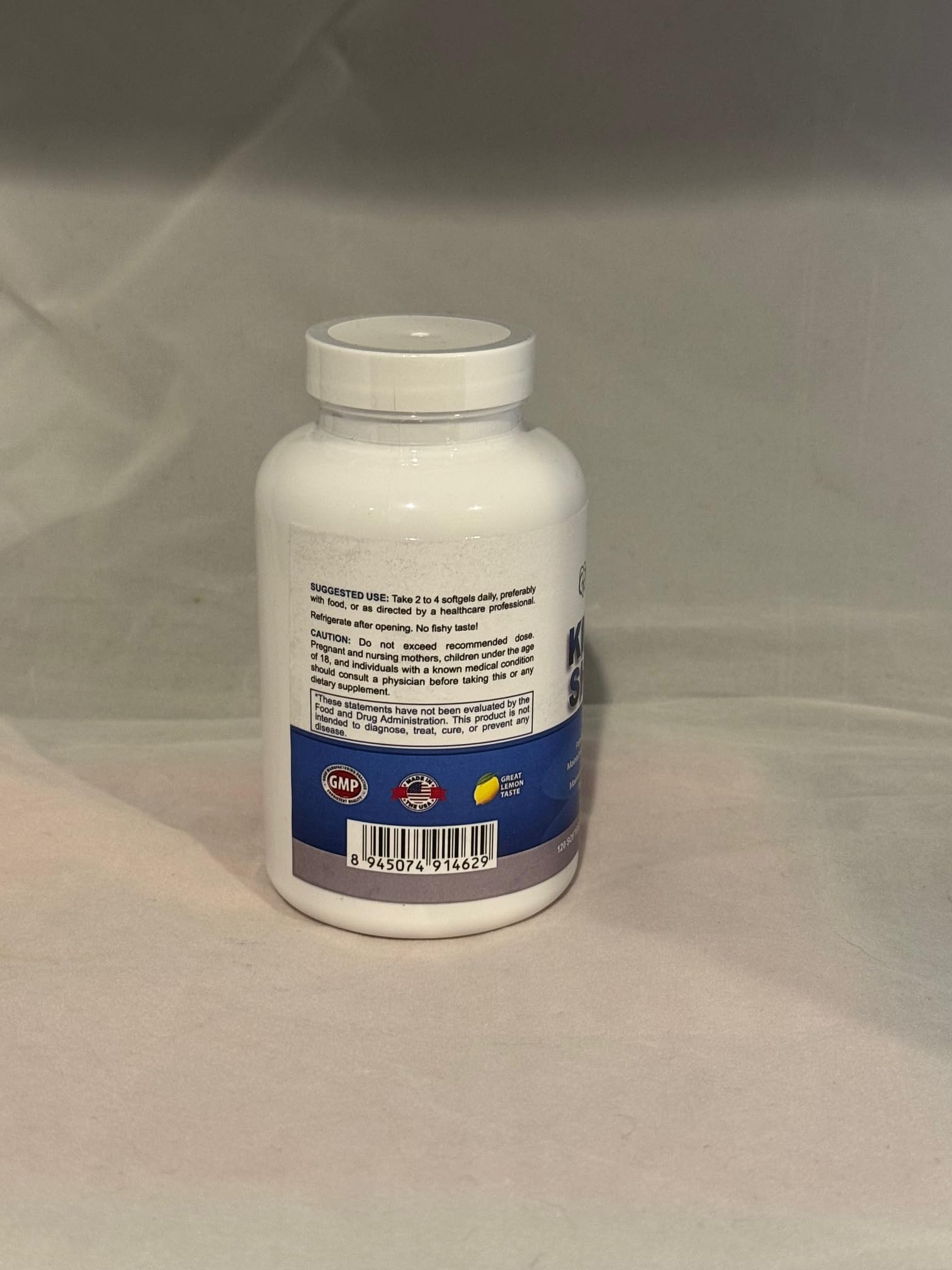 Kidney Shield molecularly distilled omega-3 graphic highlights high-purity source.