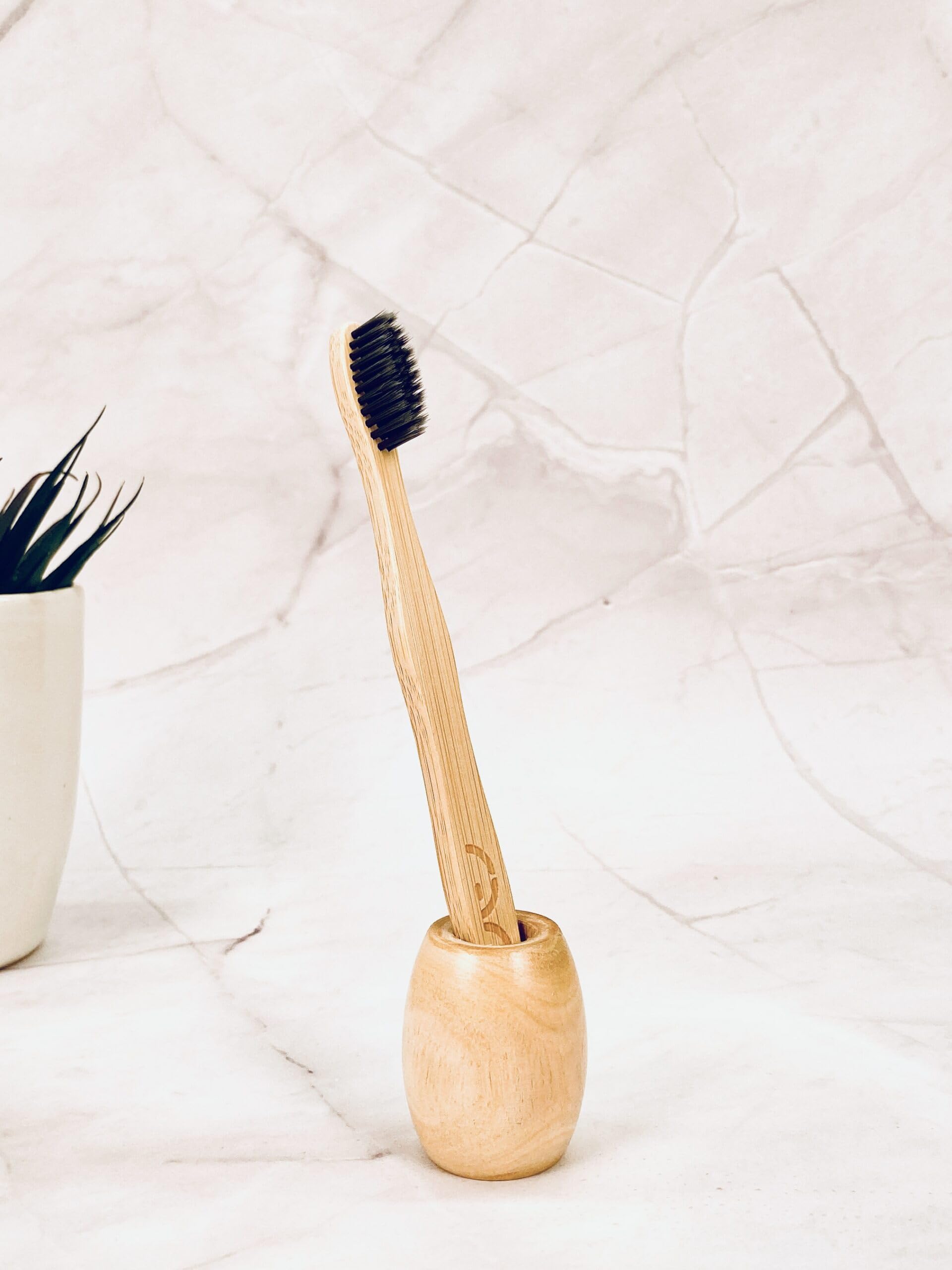 Plastic-free recyclable packaging for kids bamboo toothbrush