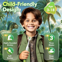 Close-up of soft 0.127 mm bristles for kids