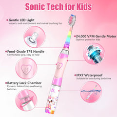 Soft bristles with 0.127 mm diameter and rounded tips