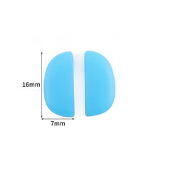 Plug-in D-shape nose pads for kids eyeglasses