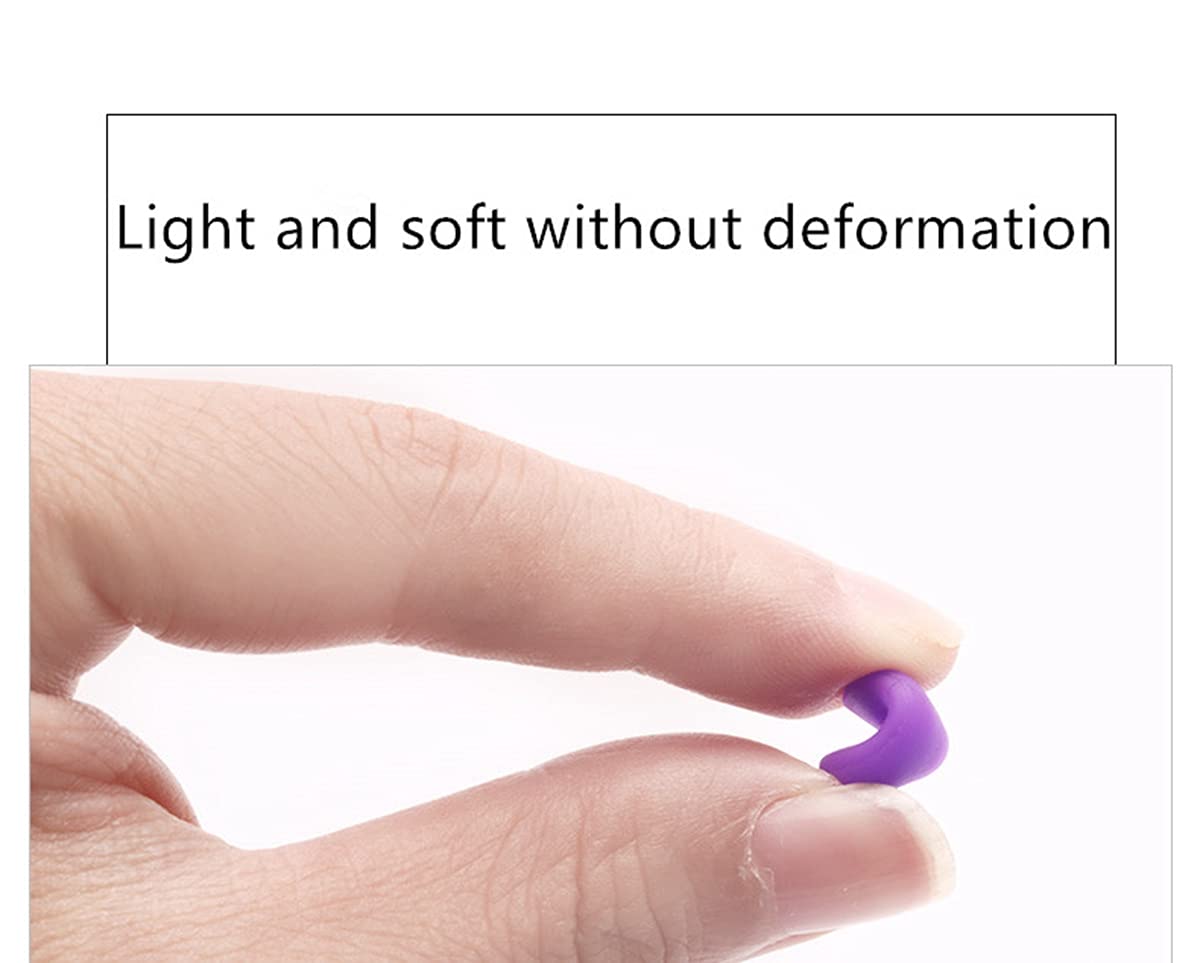 D-shaped silicone nose pads designed for kids' frames