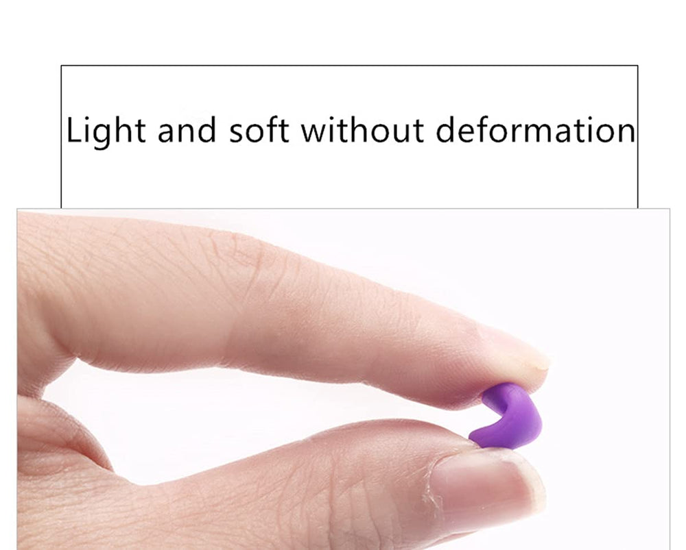 D-shaped silicone nose pads designed for kids' frames