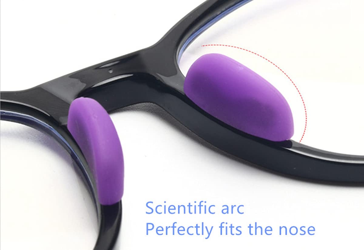 Close-up of curved nose piece to fit the bridge