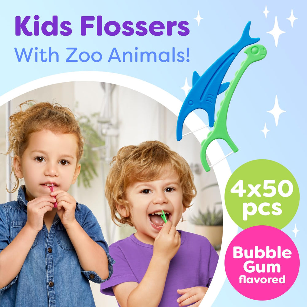 Koala-shaped kids floss picks