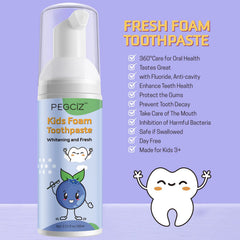 Fluoride-free label on kids toothpaste