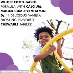 Kid-friendly chew with natural vanilla frosting