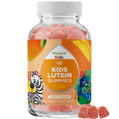 Bottle label for Kids Lutein Gummies Mango Flavor