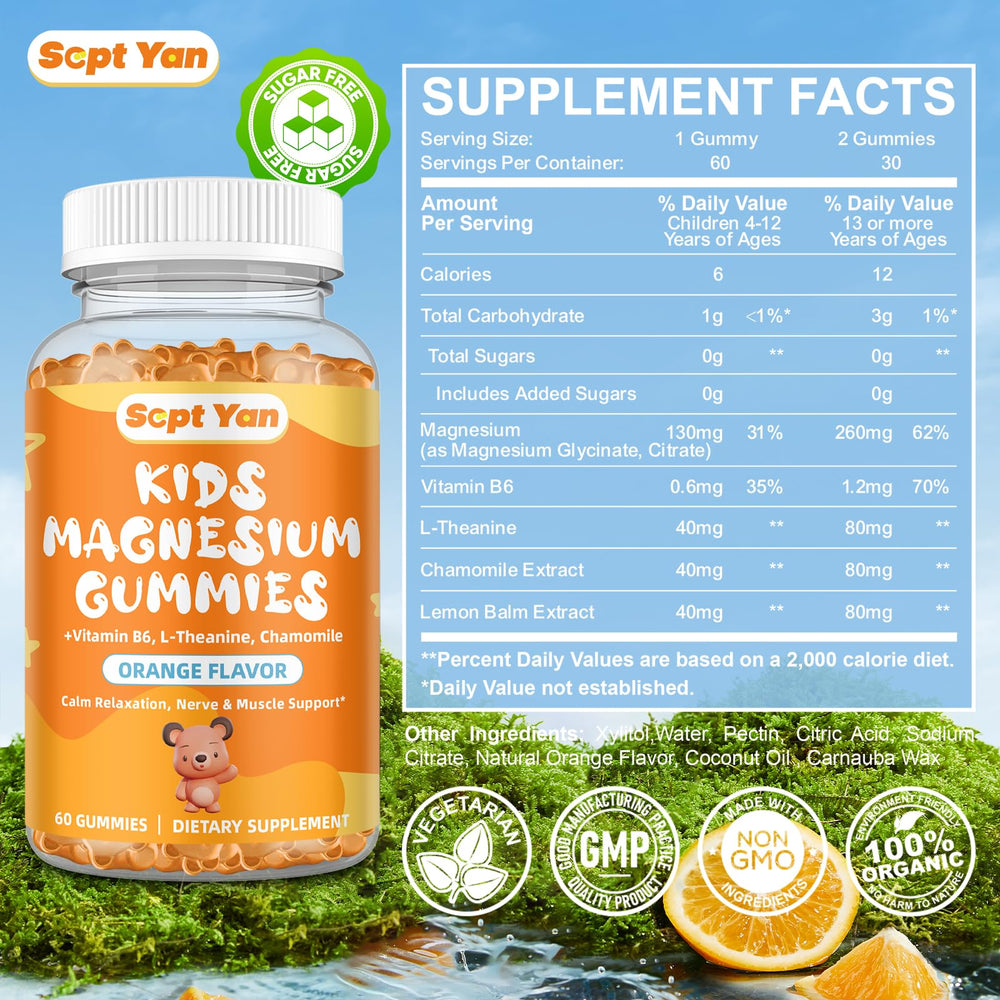 Ingredients graphic highlighting magnesium glycinate citrate and L-Theanine