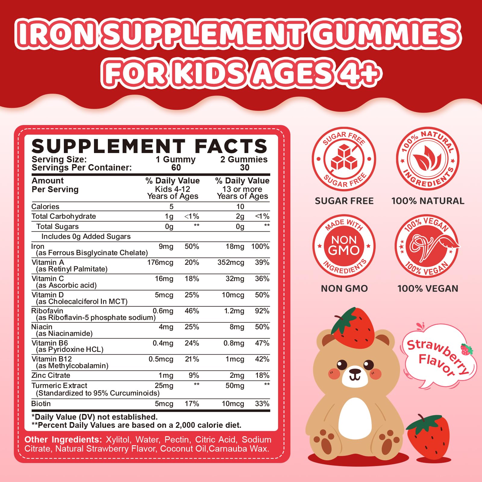 Kids multivitamin with iron and zinc