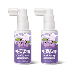 Front view of Kids Oral Spray 2 pack grape flavor