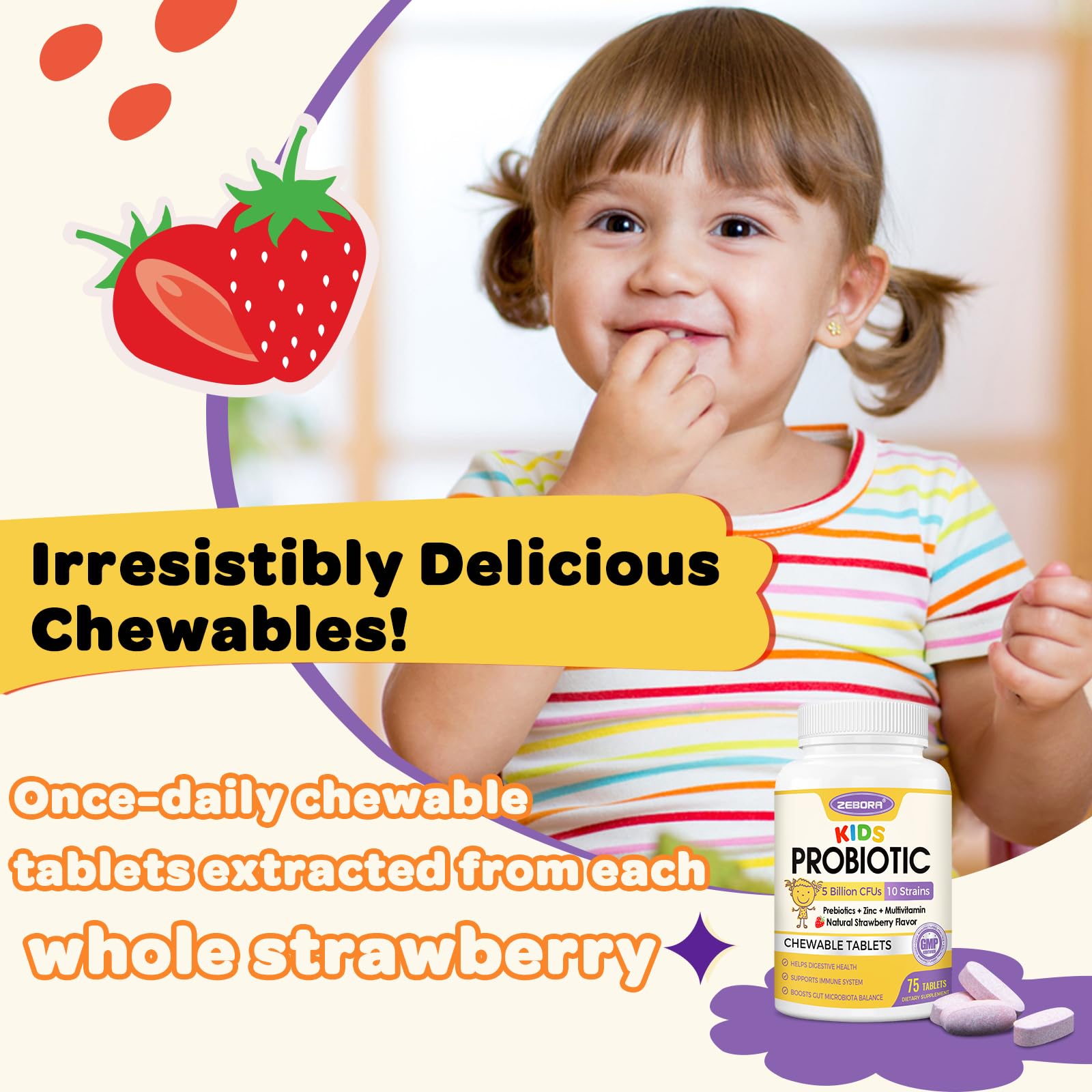 Graphic illustrating gut health and immune support