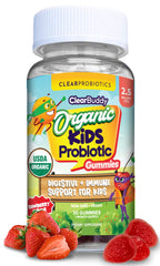Kids Probiotics Gummies hero image featuring strawberry flavor