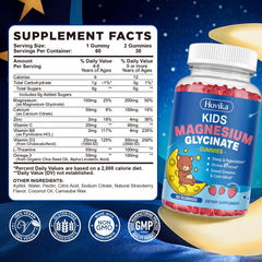 Child sleeping peacefully with magnesium glycinate gummies