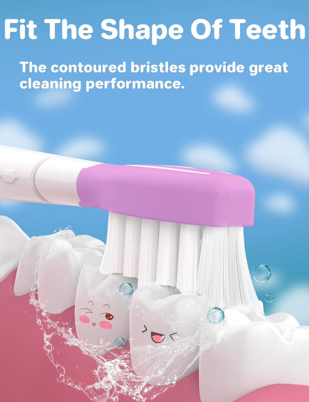 Soft BPA-free outer layer for gentle gum protection