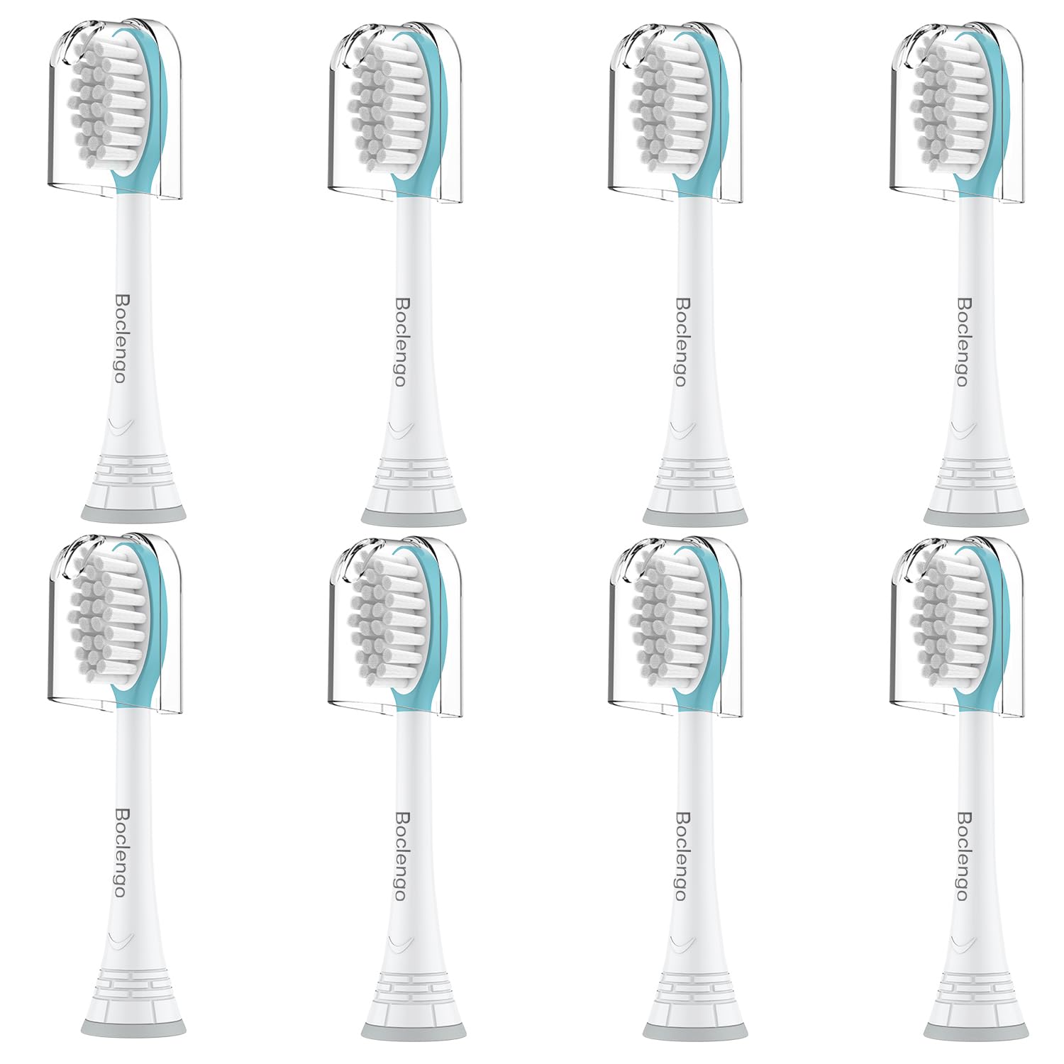 Blue Kids replacement toothbrush head for Philips Sonicare - front view