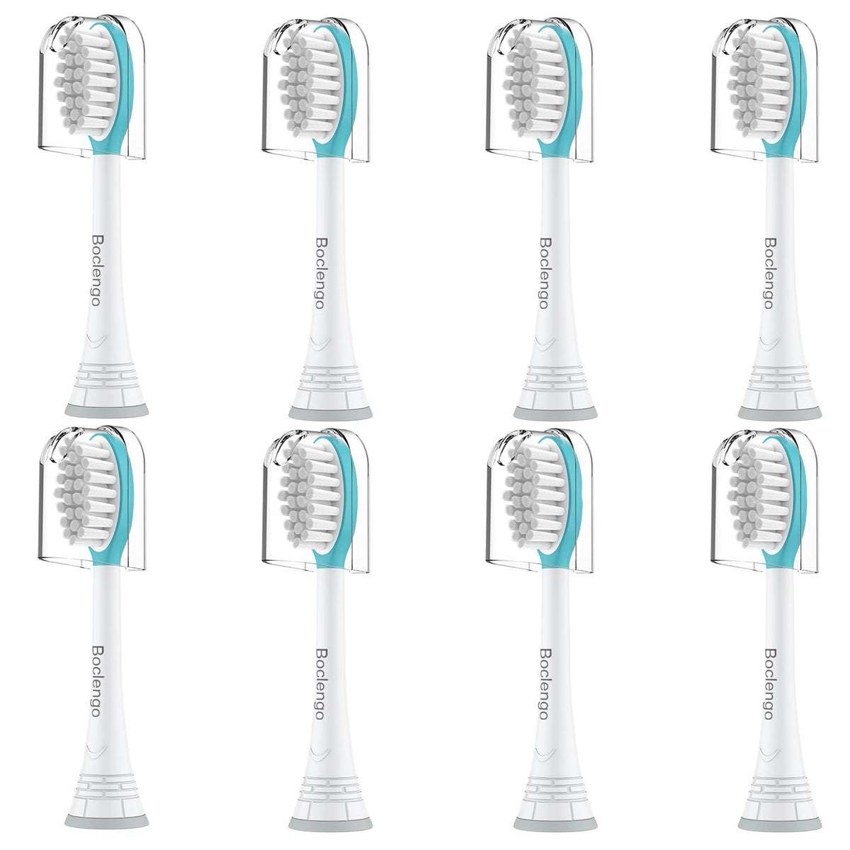 Blue Kids replacement toothbrush head for Philips Sonicare - front view