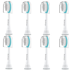 Blue Kids replacement toothbrush head for Philips Sonicare - front view