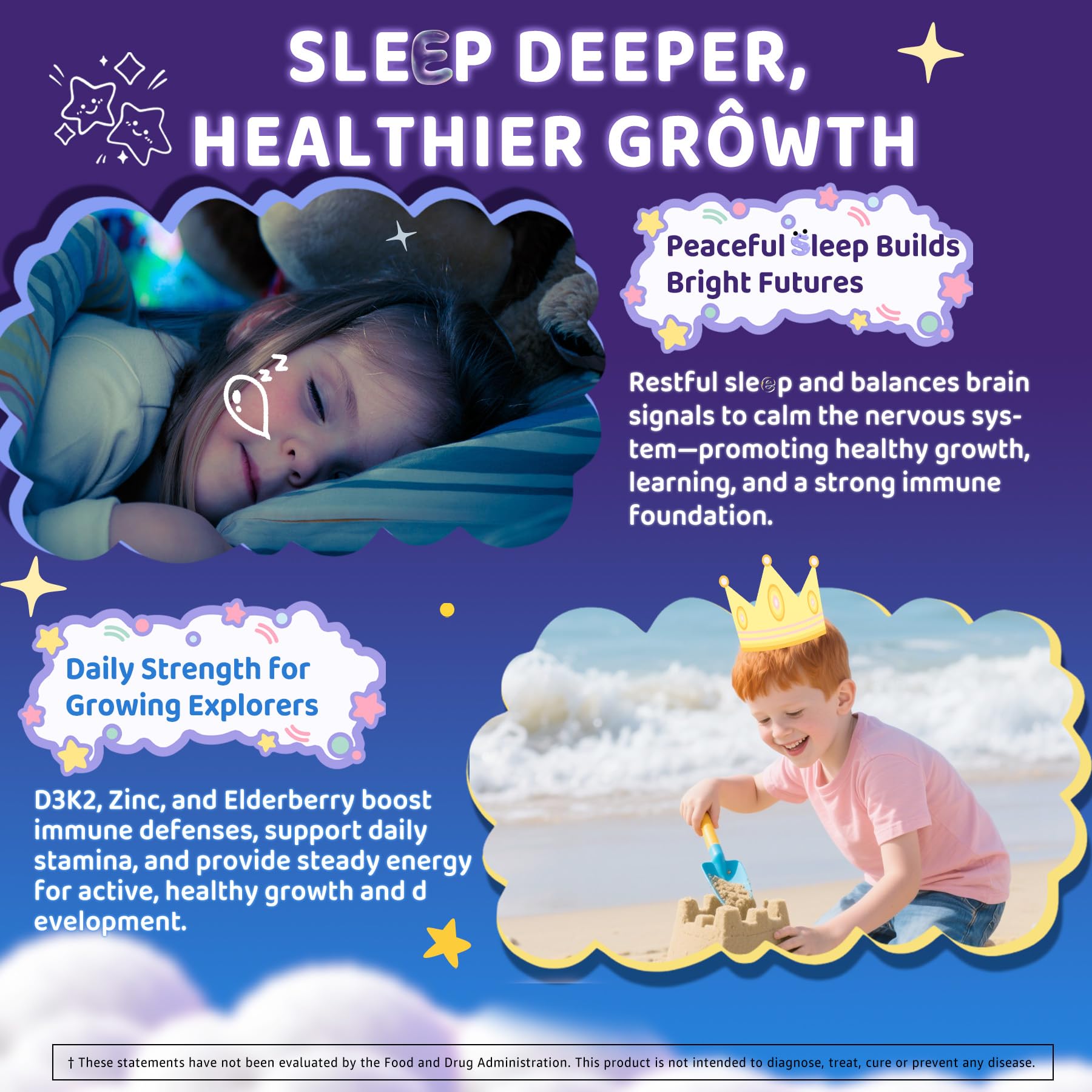 Child-friendly sleep support packaging