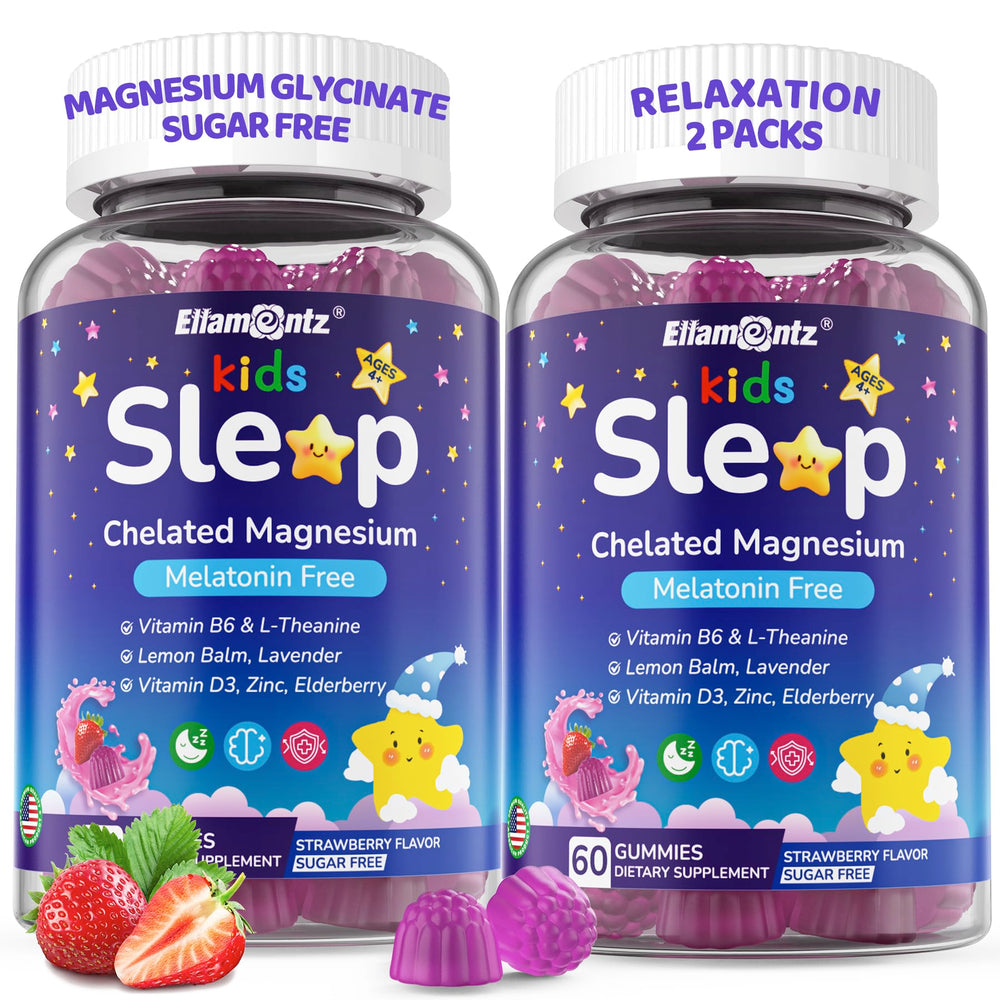 Bottle label: Kids Sleep Gummies (No Melatonin)